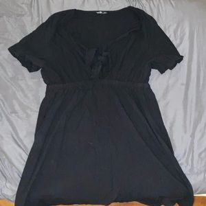 Black Tie Front Dress